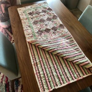 Handmade reversible crib quilt
